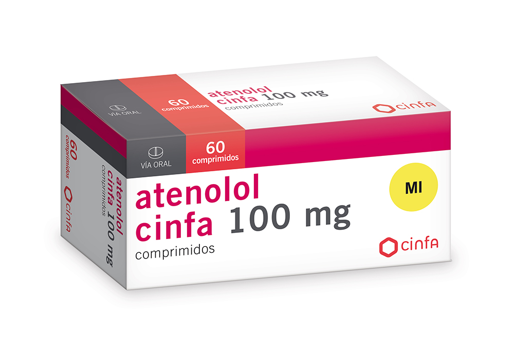 Atenolol cinfa 100mg / 60