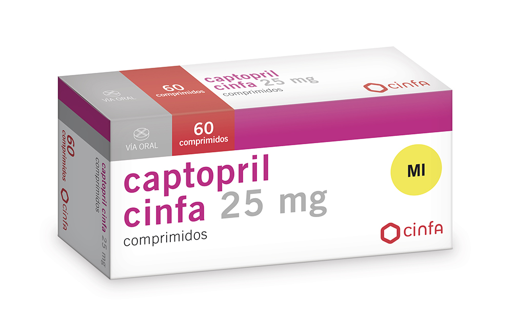 Captopril cinfa 25mg / 60