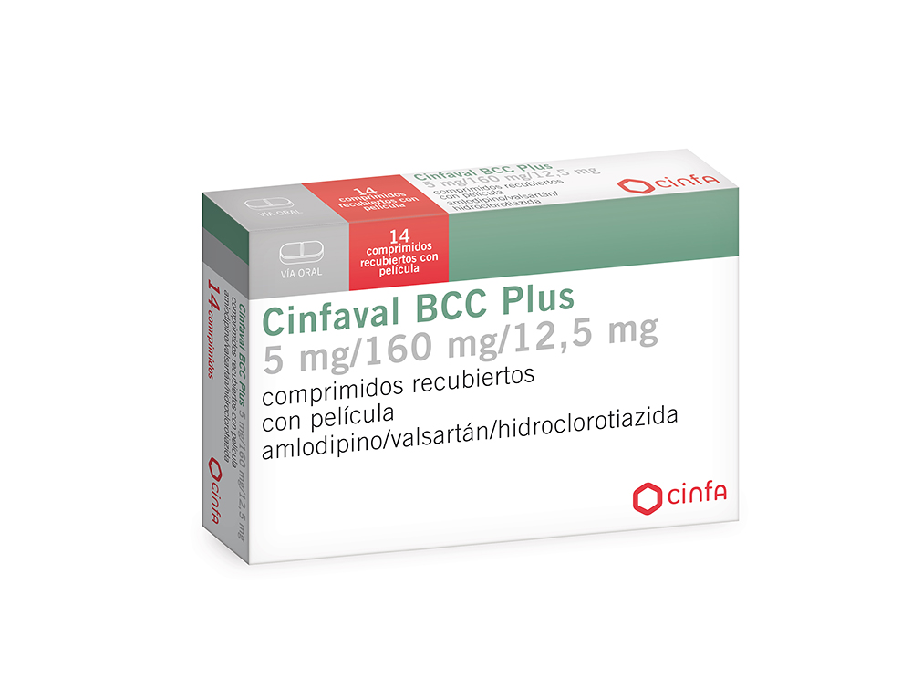 Cinfaval BCC Plus 5/160/12,5mg / 14