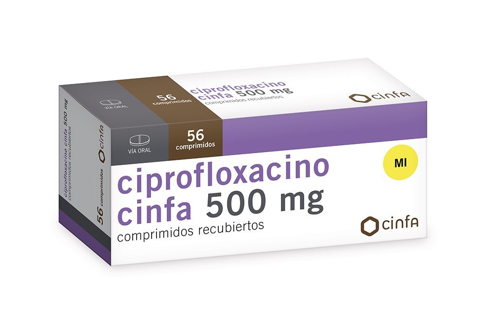 Ciprofloxacino cinfa 500mg / 56