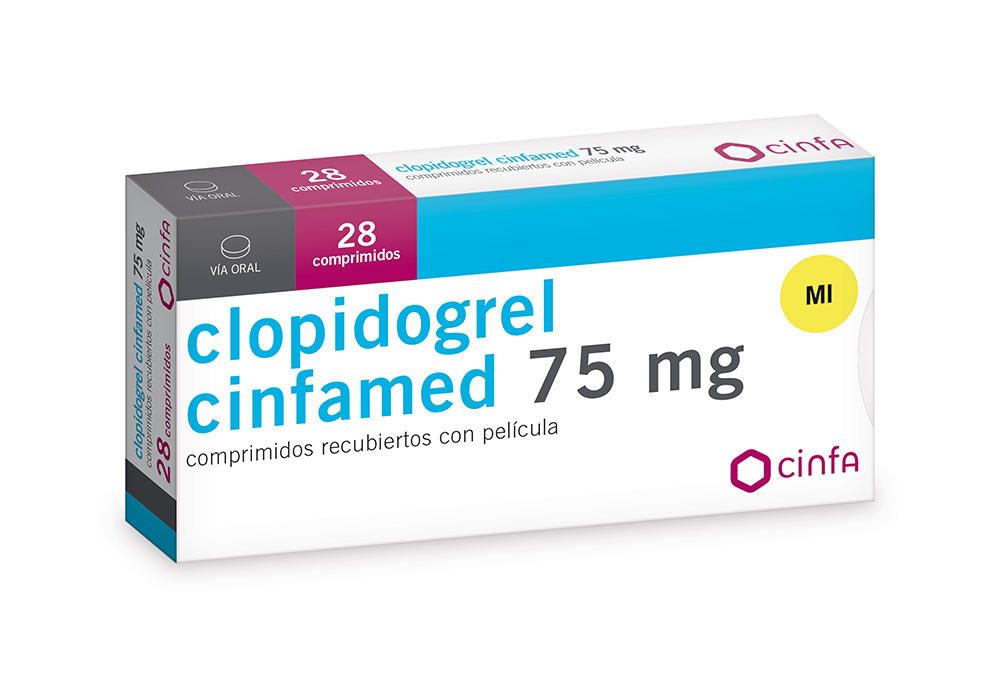 Clopidogrel cinfamed 75mg / 28