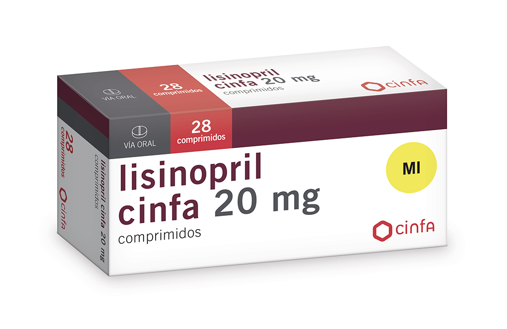 Lisinopril cinfa 20mg / 28