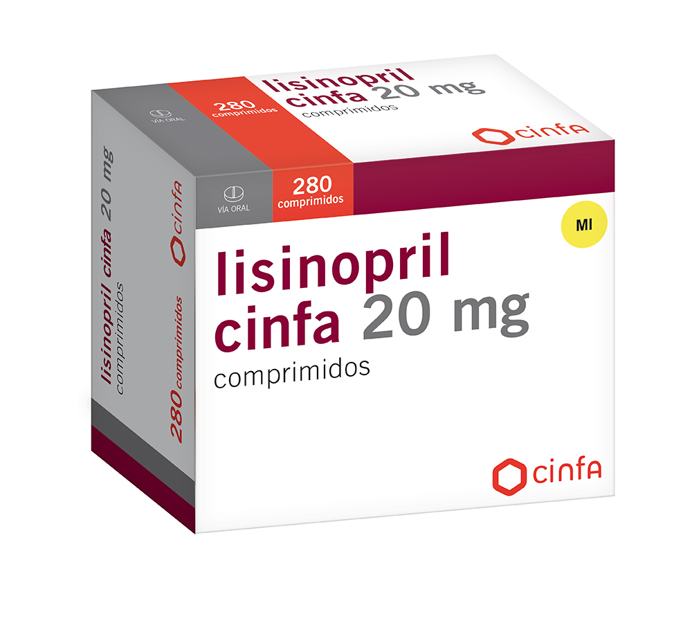 Lisinopril cinfa 20mg / 280