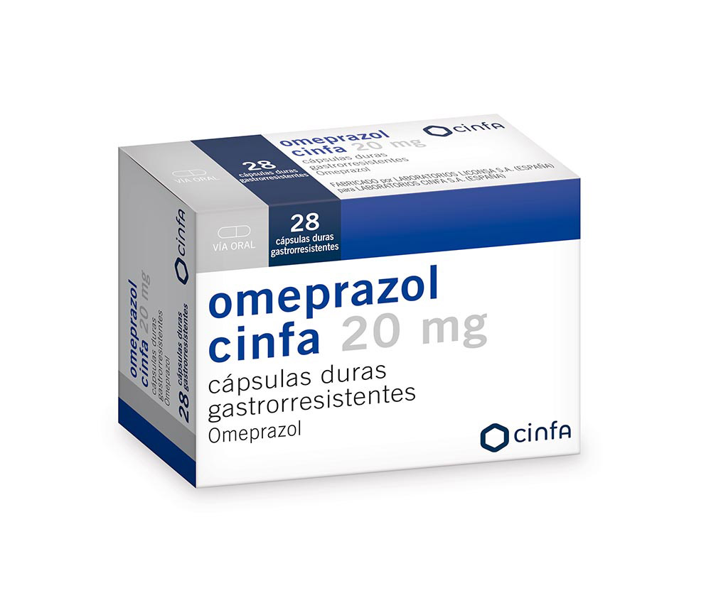 Omeprazol cinfamed 20mg / 28