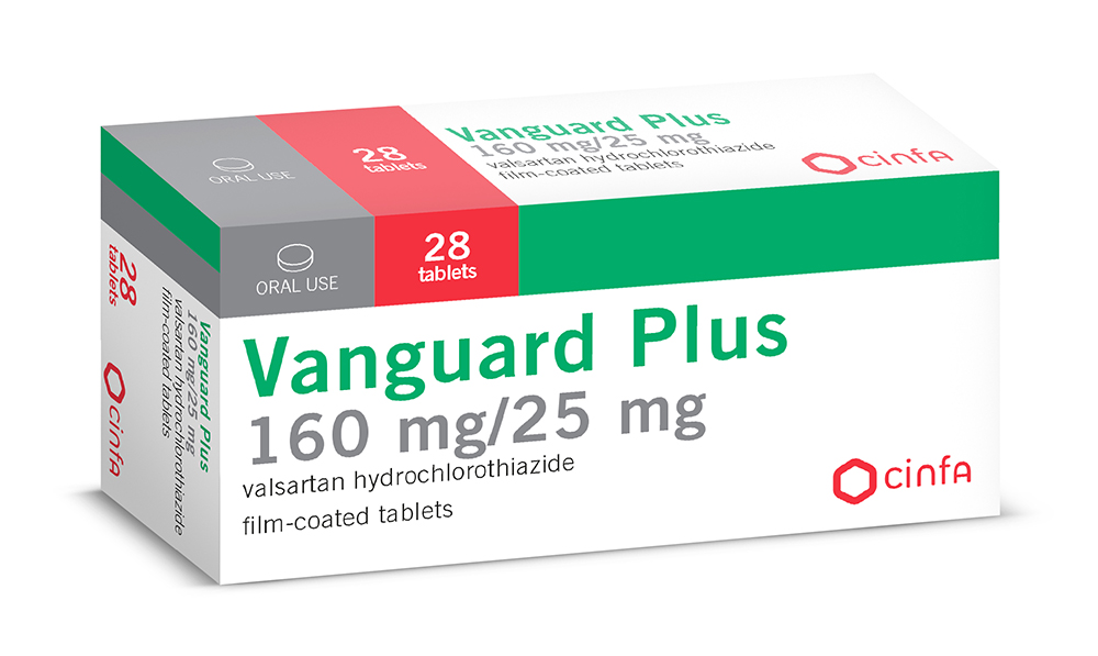 Vanguard Plus 160mg/25 mg / 28